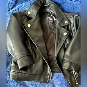Zara baby leather jacket
